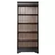 Vintner Hill Aged Charcoal and Caramel 72" Bookcase