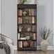 Vintner Hill Aged Charcoal and Caramel 72" Bookcase
