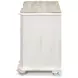 Courbee Bungalow White 3 Drawer Nightstand