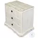 Courbee Bungalow White 3 Drawer Nightstand