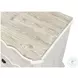 Courbee Bungalow White 3 Drawer Nightstand