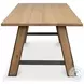 Missone Driftwood And Gunmetal Dining Table