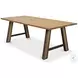 Missone Driftwood And Gunmetal Dining Table