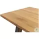 Missone Driftwood And Gunmetal Dining Table