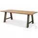Missone Driftwood And Gunmetal Dining Table