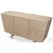 Ribbed Stone Grey 9 Drawer Commode