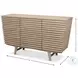 Ribbed Stone Grey 9 Drawer Commode