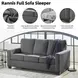 Rannis Pewter Full 76" Sofa Sleeper