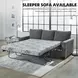 Rannis Pewter Queen 85" Sofa Sleeper