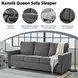 Rannis Pewter Queen 85" Sofa Sleeper
