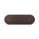 Braya Dark Brown Oval Concrete Top Console Table
