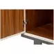 Bronzini Embossed White Leather 2 Door Credenza