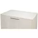 Bronzini Embossed White Leather 2 Door Credenza
