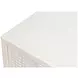Bronzini Embossed White Leather 2 Door Credenza
