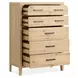 Somerset Butternut 5 Drawer Chest