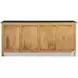Centrum Distressed Black And Brown 4 Door Sideboard