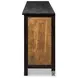 Centrum Distressed Black And Brown 4 Door Sideboard