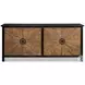 Centrum Distressed Black And Brown 4 Door Sideboard