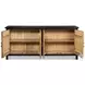 Centrum Distressed Black And Brown 4 Door Sideboard