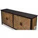 Centrum Distressed Black And Brown 4 Door Sideboard