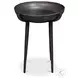 Beckham Black Round End Table