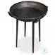 Beckham Black Round End Table