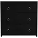 Lark Black 34" Rectangular 3 Drawer Dresser