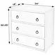 Lark Black 34" Rectangular 3 Drawer Dresser