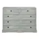 Frances Blue Gray 5 Drawers Chest