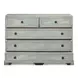 Frances Blue Gray 5 Drawers Chest