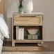 Jensen Meadow Taupe 1 Drawer Nightstand