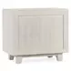 Reece Seashell White 1 Drawer Nightstand