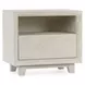 Reece Seashell White 1 Drawer Nightstand