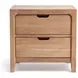 Laguna Natural Maple 2 Drawer Nightstand