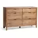 Laguna Natural Maple 6 Drawer Dresser