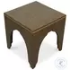 Croco Antique Green Stool