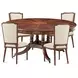 TA Originals Walnut Round Extendable Brook Street Supper Dining Room Set