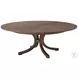 Avalon Country Brown Extendable 61" Round Dining Table