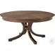 Avalon Country Brown Extendable 61" Round Dining Table