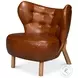 Diddy Havana Brown Leather Chair