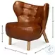 Diddy Havana Brown Leather Chair
