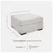 Koralynn Stone Performance Fabric Oversized Accent Ottoman