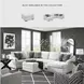 Koralynn Stone 3 Piece Performance Fabric Sectional with LAF Chaise