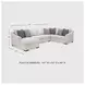 Koralynn Stone 3 Piece Performance Fabric Sectional with LAF Chaise