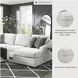 Koralynn Stone 3 Piece Performance Fabric Sectional with RAF Chaise