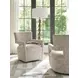 Woodside Brown Upholstered Swivel Accent Chair by Barclay Butera