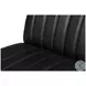 Agave Onyx Black Leather Slipper Chair