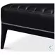 Agave Onyx Black Leather Slipper Chair