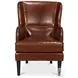 Whitney Newark Brown Leather Chair
