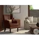 Whitney Newark Brown Leather Chair